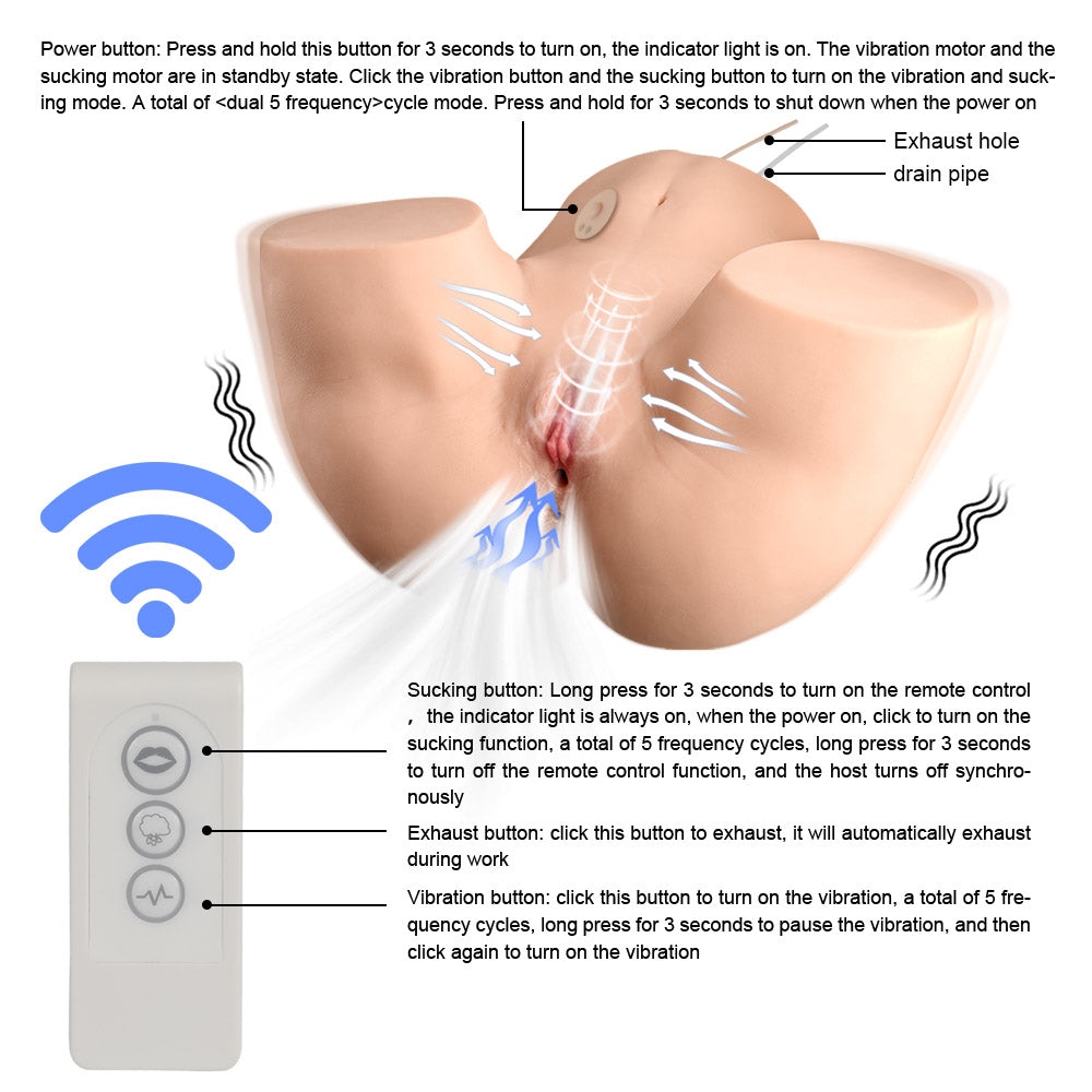 Kimberly:27.5 LB Butt Torso Life-Size Realistic Sex Doll